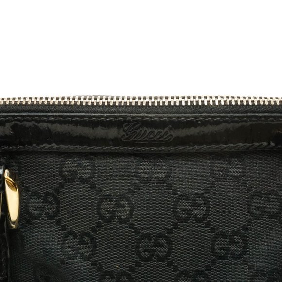 Auth Gucci Gg Hand Bag Canvas Patent #25268G25B - Picture 11 of 13